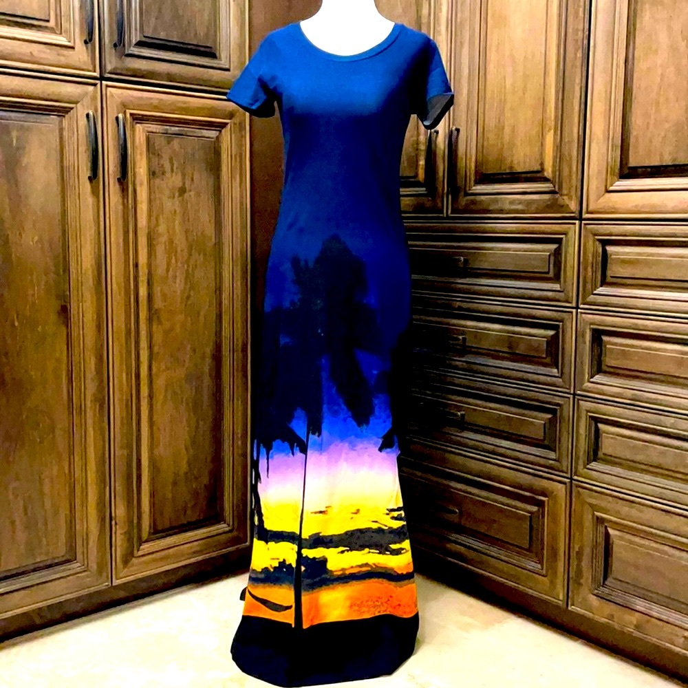 Tommy Bahama Hawaiian sunset dress